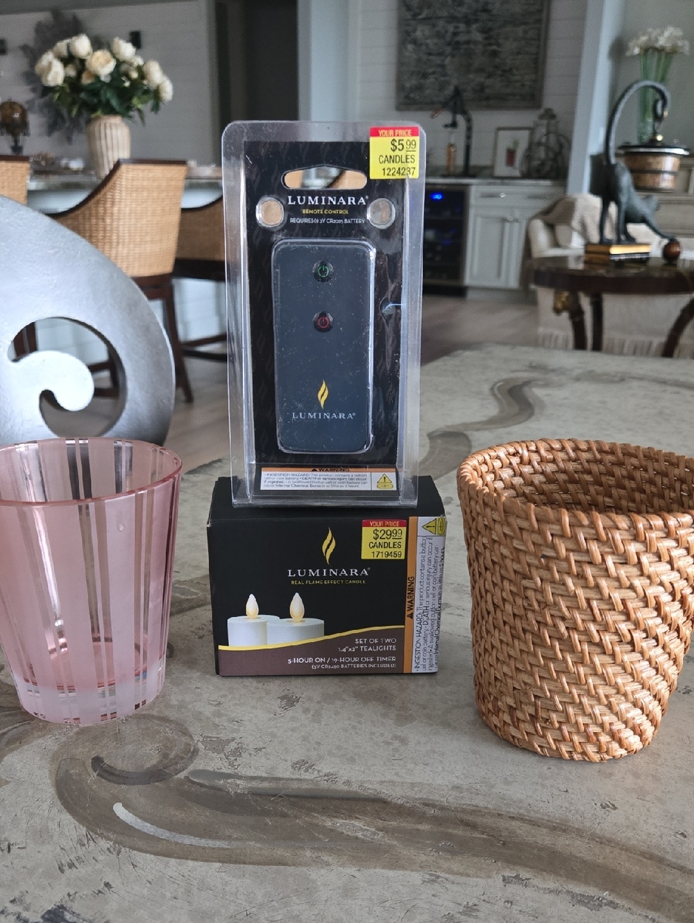 Luminara Ivory Flameless LED Tea Light Candles Plus Remote, NWT